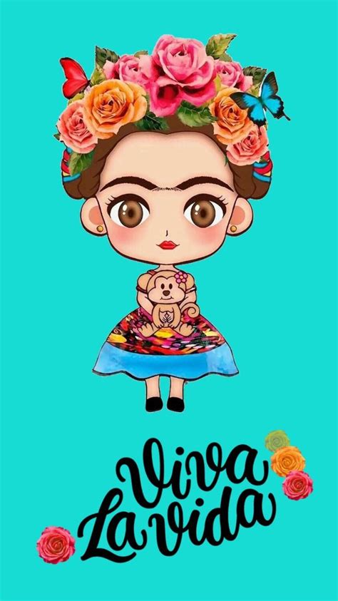 Viva la vida - Frida Khalo 🏻! en 2022 | Frida kahlo caricatura ...