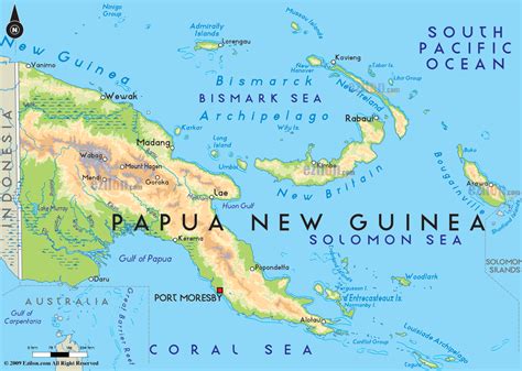 Road Map Of Papua New Guinea PNG Transparent Background, Free Download ...