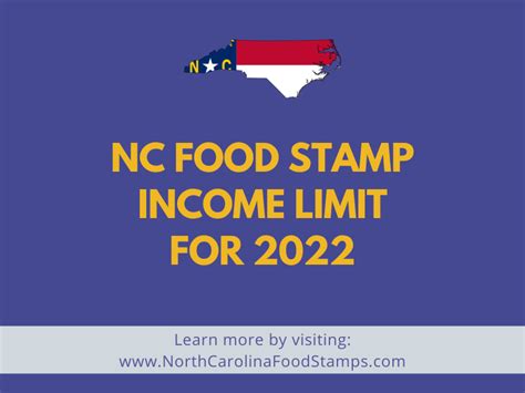 NC Food Stamp Income Limit - 2022 - North Carolina Food Stamps