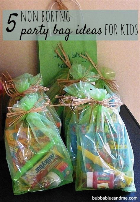 5 non-boring party bag ideas for kids - Bubbablue and me | Birthday ...