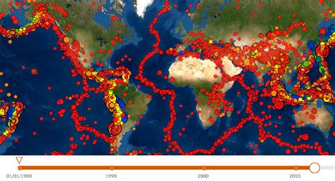 Maps Mania: Exploring 60 Years of Earthquakes