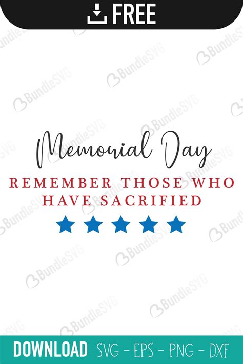 Memorial Day SVG Cut Files Free Download | BundleSVG