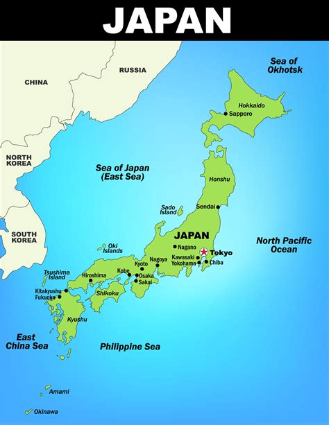 map of japan