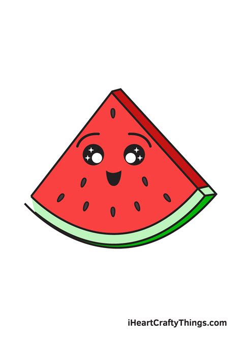 Top 139+ watermelon drawing images latest - vietkidsiq.edu.vn