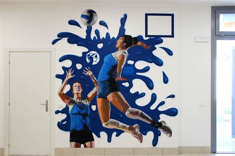 Volleyball - by WIZ ART | Mural design, Street artists, Graffiti