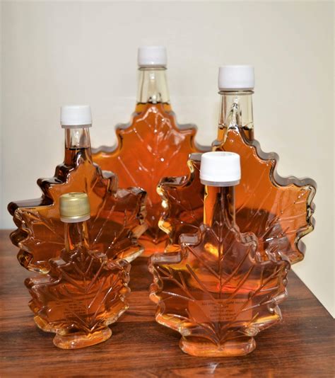 Pure Ohio Maple Syrup – Glass Maple Leaf (various sizes) – Dohner Maple ...