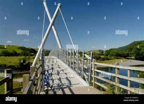 Dyfi Cycle Bridge River Dyfi Machynlleth Mid Wales Stock Photo - Alamy