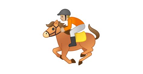 🏇🏼 Pferderennen: mittelhelle Hautfarbe-Emoji