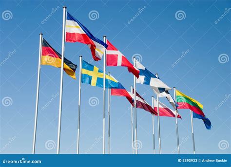 Flags of Baltic countries stock image. Image of colorful - 5393933