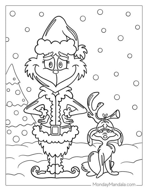 Grinch Coloring Pages Free Printable - Printable Templates Protal