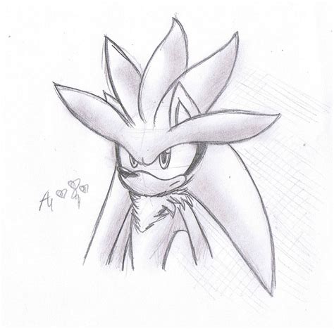 Silver the Hedgehog - drawing by AR-ameth on DeviantArt