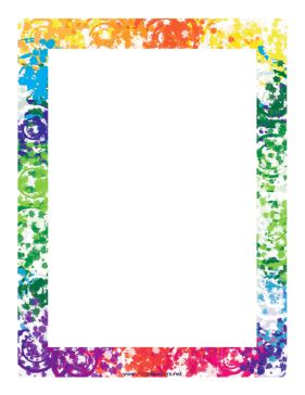 Colorful Border | Free Printable Page Borders