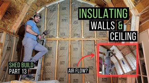 How to Install Insulation | DIY Faced Insulation | Shed Build Part 13 ...