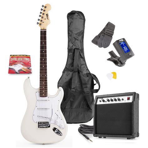 Beginner Electric Guitar & Amp Package - Max GIGKIT White