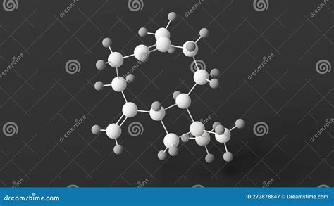 Caryophyllene Molecular Structure, 3d Model Molecule, Bicyclic ...