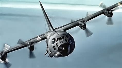 AC-130H Spectre Gunship • Airstrike On Insurgents - YouTube