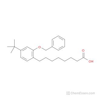 8-[2-(benzyloxy)-4-tert-butylphenyl]octanoic acid Formula - C25H34O3 ...