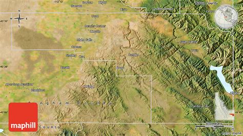 Bonneville County Map