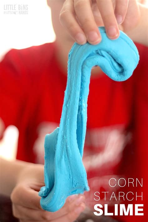 How To Make Cornstarch Slime - Little Bins for Little Hands