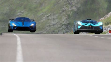 Bugatti Bolide 2020 vs SSC Tuatara Striker 2022 at Highlands