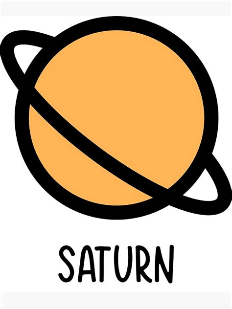 "saturn emoji icon" Poster by SUNRIZEPROJECT | Redbubble