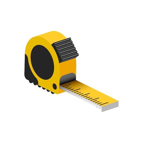 Premium Vector | Measuring tape icon in flat style measure equipment ...