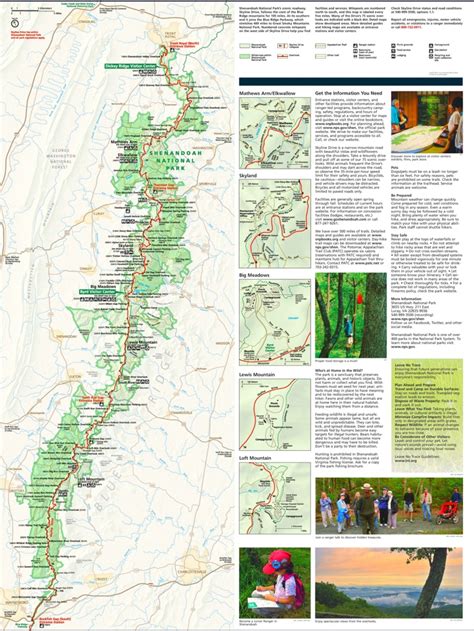 Shenandoah National Park trail map - Ontheworldmap.com