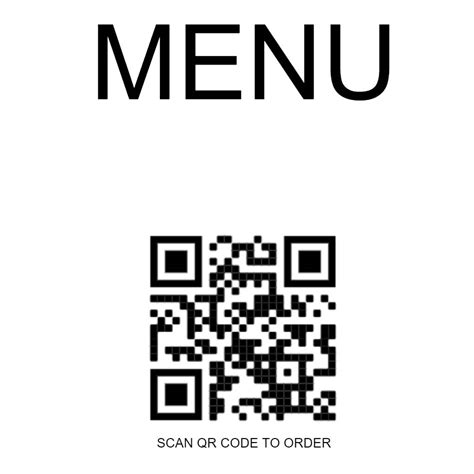 FREE Restaurant Menu QR Code Sign Generator - eHopper For Business