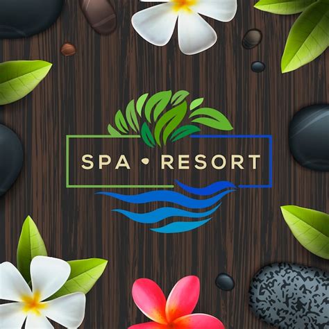 Premium Vector | Logotype for spa resort or beauty business, logo ...