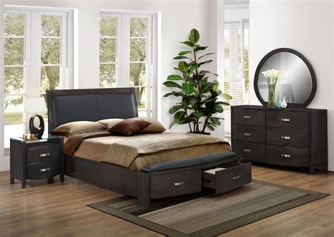 Cinema 6-Piece King Storage Bedroom Set - Charcoal | Leon's