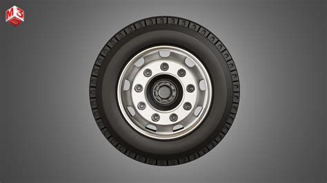 Heavy Duty Trucks Tires and Rims 3D model | CGTrader