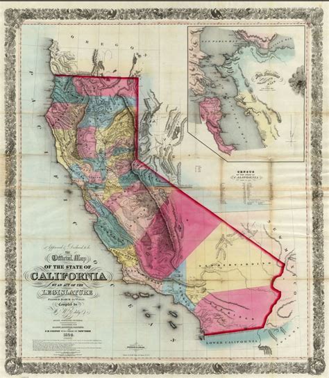 History Of California Travel - Historical Map Of California | Printable ...