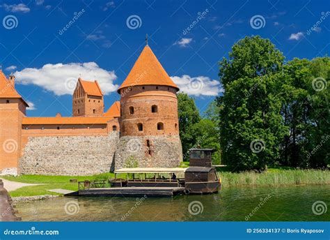 Trakai castle stock image. Image of scenic, medieval - 256334137