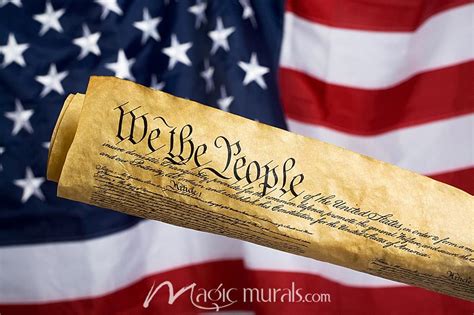 Constitution and Flag Wallpaper Mural by Magic Murals