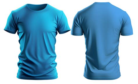 plain blue t-shirt mockup template, with view,front, back, edited ...