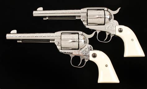 Rare Set of Factory Engraved Ruger Vaqueros