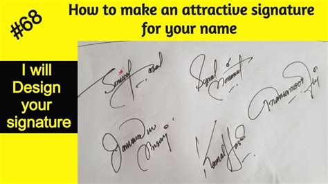 Signature style | How to make attractive signature style for my name ...