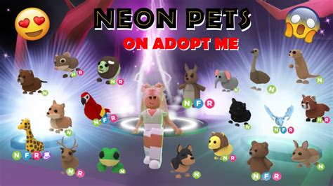 Adopt me neon pet ages in order