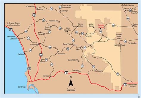 Anza Borrego Desert State Park Map Pdf - Printable Map