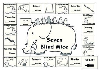 Seven Blind Mice Printable Worksheets - Tedy Printable Activities