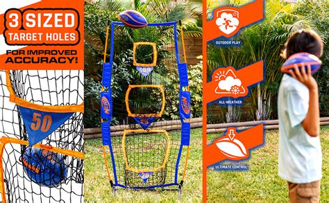 Amazon.com: NERF Pro Pass Football Target Toss Net - Kids Football ...