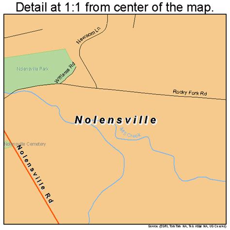 Nolensville Tennessee Street Map 4753460