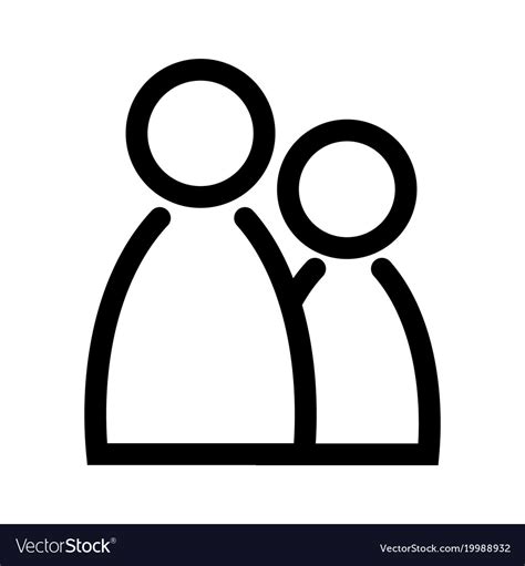 Two people icon symbol of group or pair Royalty Free Vector