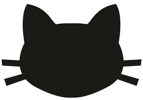 Free Black Cat Face Silhouette, Download Free Black Cat Face Silhouette ...