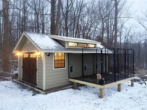 12x20 "Garden Shed" with transom dormer - customized for a 3-run dog ...