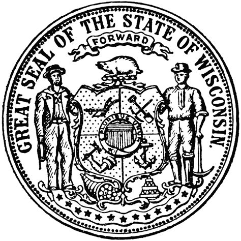 state seal | Wisconsin state, Wisconsin, Seal