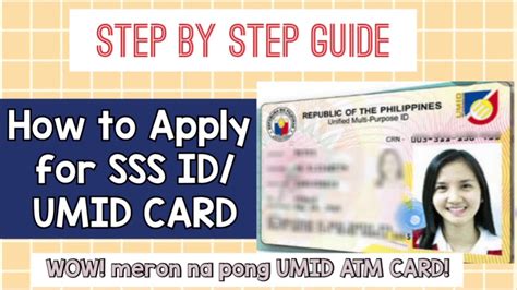 How to Apply for SSS ID / UMID CARD - YouTube