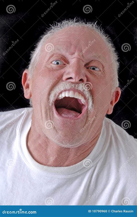 Funny old man stock photo. Image of grimace, expressive - 10790960