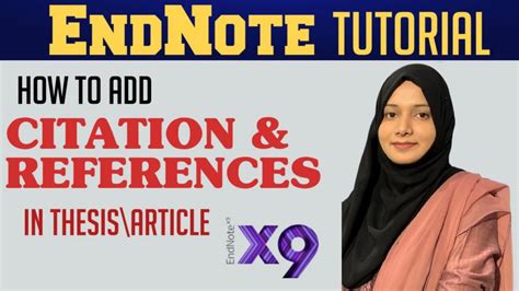 EndNote Tutorial | How to Add cite References in Thesis\Article ...