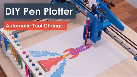 DIY Pen Plotter with Automatic Tool Changer | Arduino based CNC Drawing ...